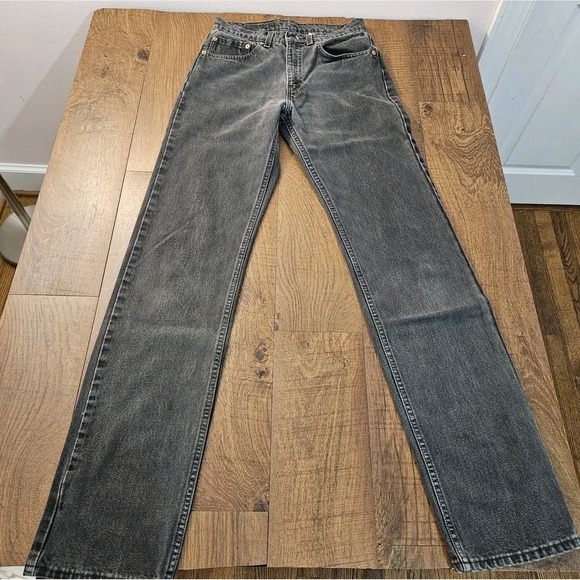 Vintage Levi's 505 Jeans Men 31x36 Black Regular Fit Straight Leg Made in USA - Picture 1 of 12